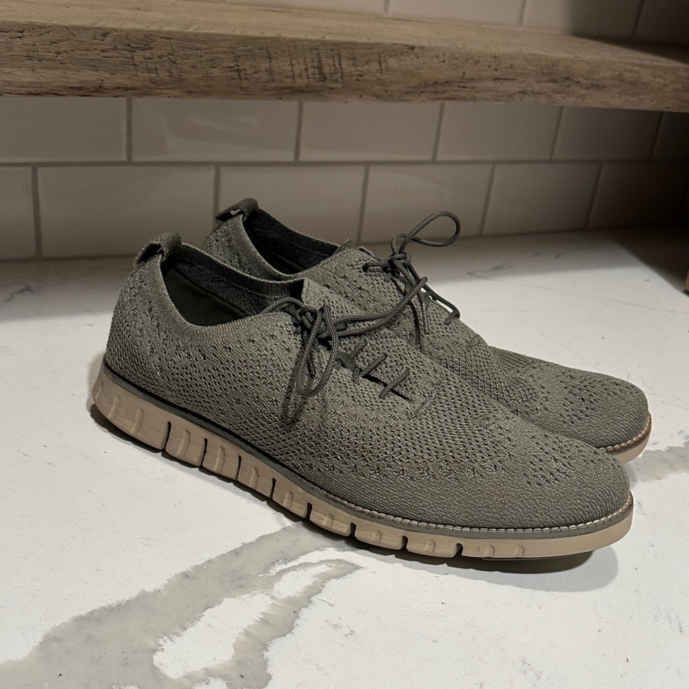 Cole Haan Men's Green Knit Sneakers